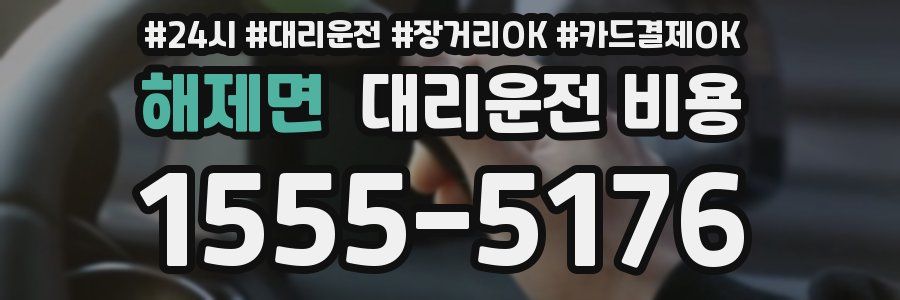 해제면 대리운전 비용