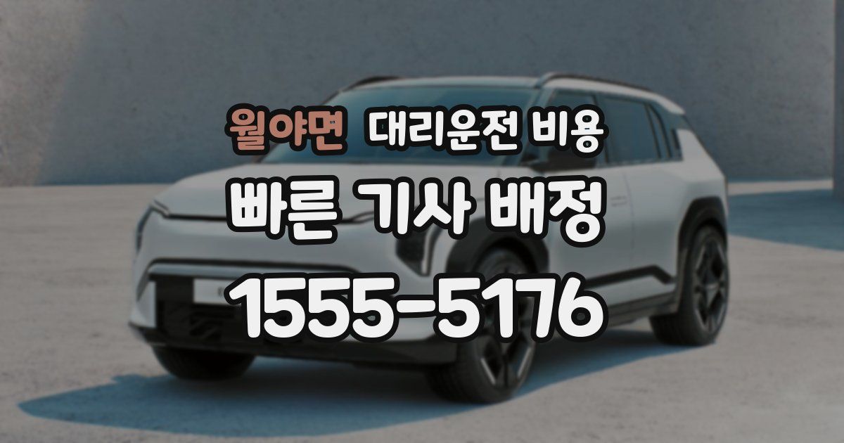 월야면 대리운전 가격