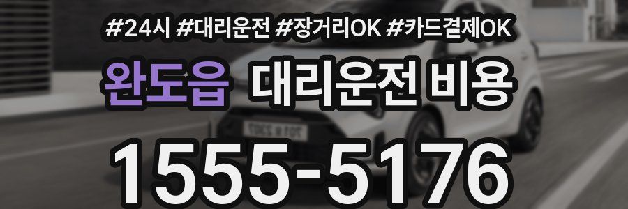 완도읍 대리운전 비용