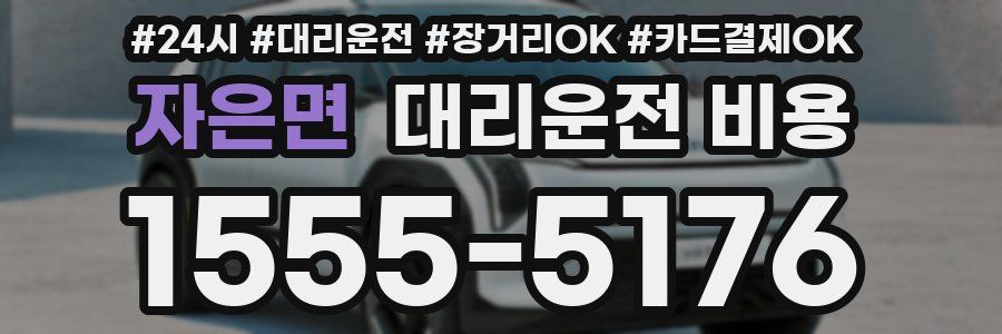 자은면 대리운전 비용
