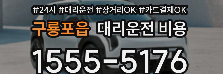 구룡포읍 대리운전 비용