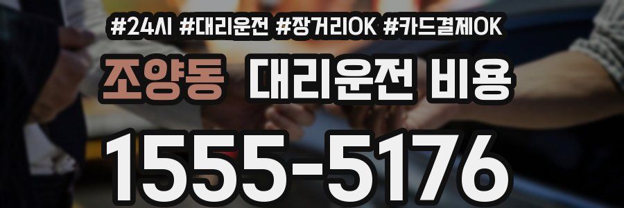 조양동 대리운전 비용