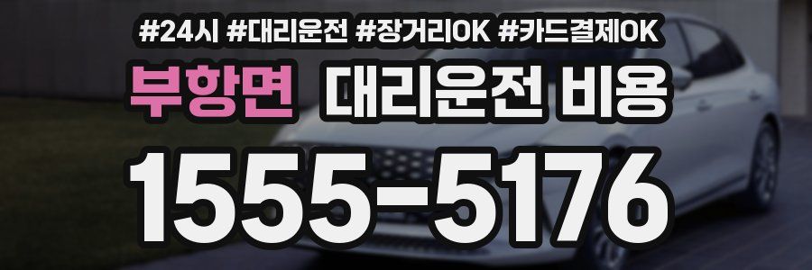 부항면 대리운전 비용