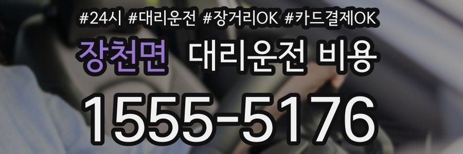 장천면 대리운전 비용