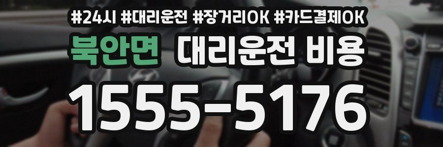 북안면 대리운전 비용