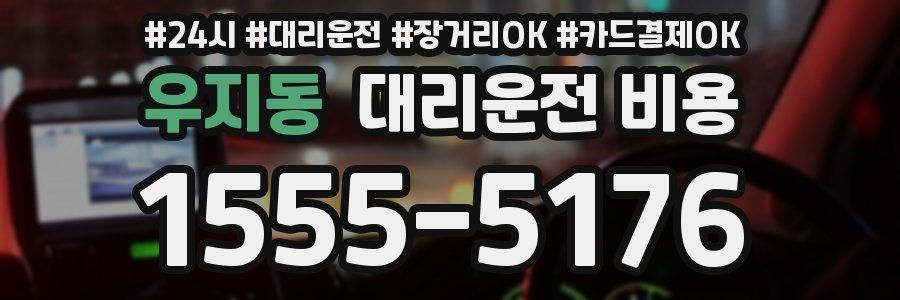 우지동 대리운전 비용