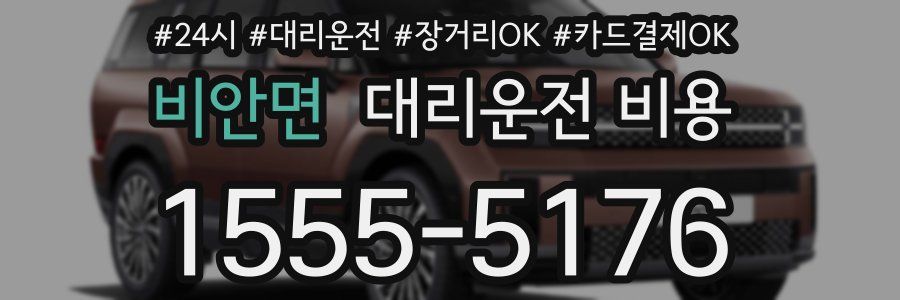 비안면 대리운전 비용