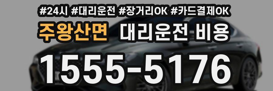 주왕산면 대리운전 비용