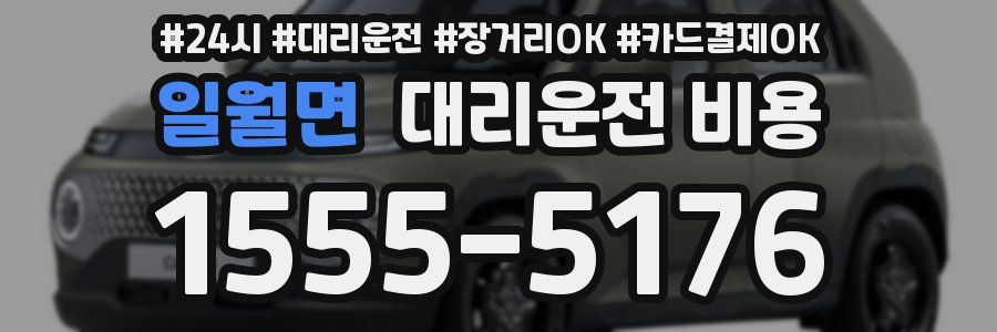 일월면 대리운전 비용
