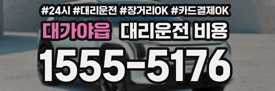 대가야읍 대리운전 비용