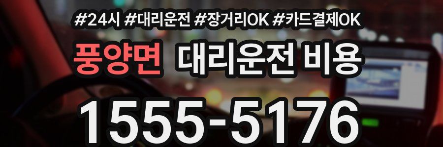풍양면 대리운전 비용