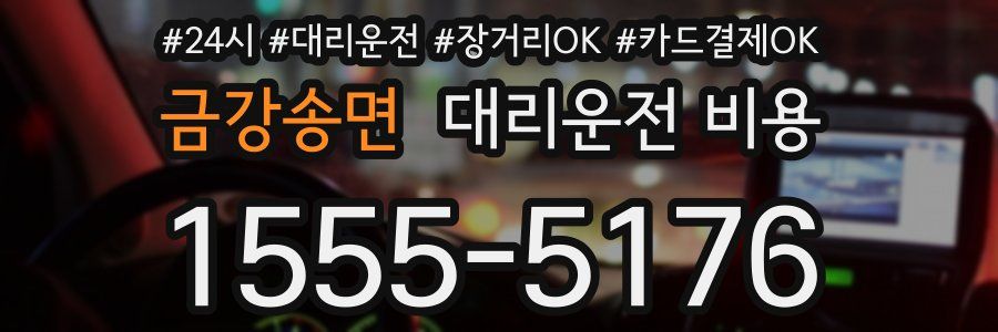 금강송면 대리운전 비용