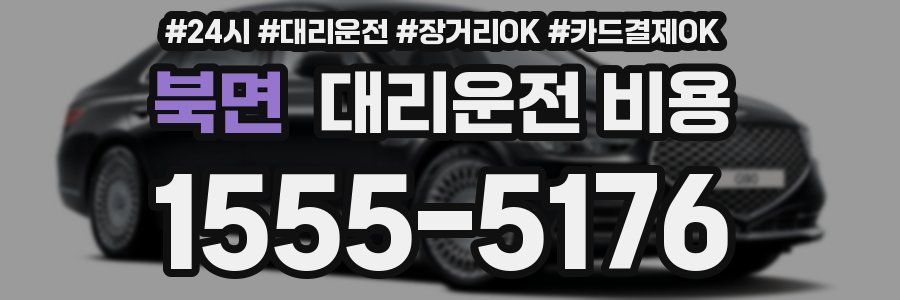 북면 대리운전 비용