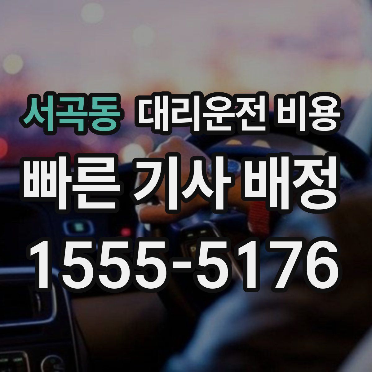 서곡동 대리운전