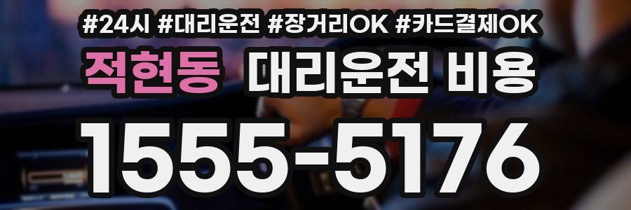 적현동 대리운전 비용