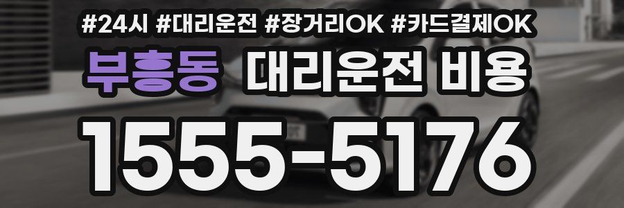 부흥동 대리운전 비용