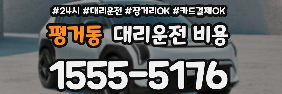 평거동 대리운전 비용