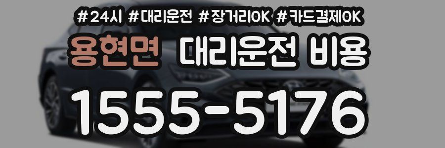 용현면 대리운전 비용