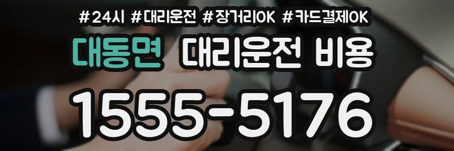 대동면 대리운전 비용