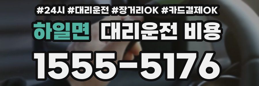 하일면 대리운전 비용