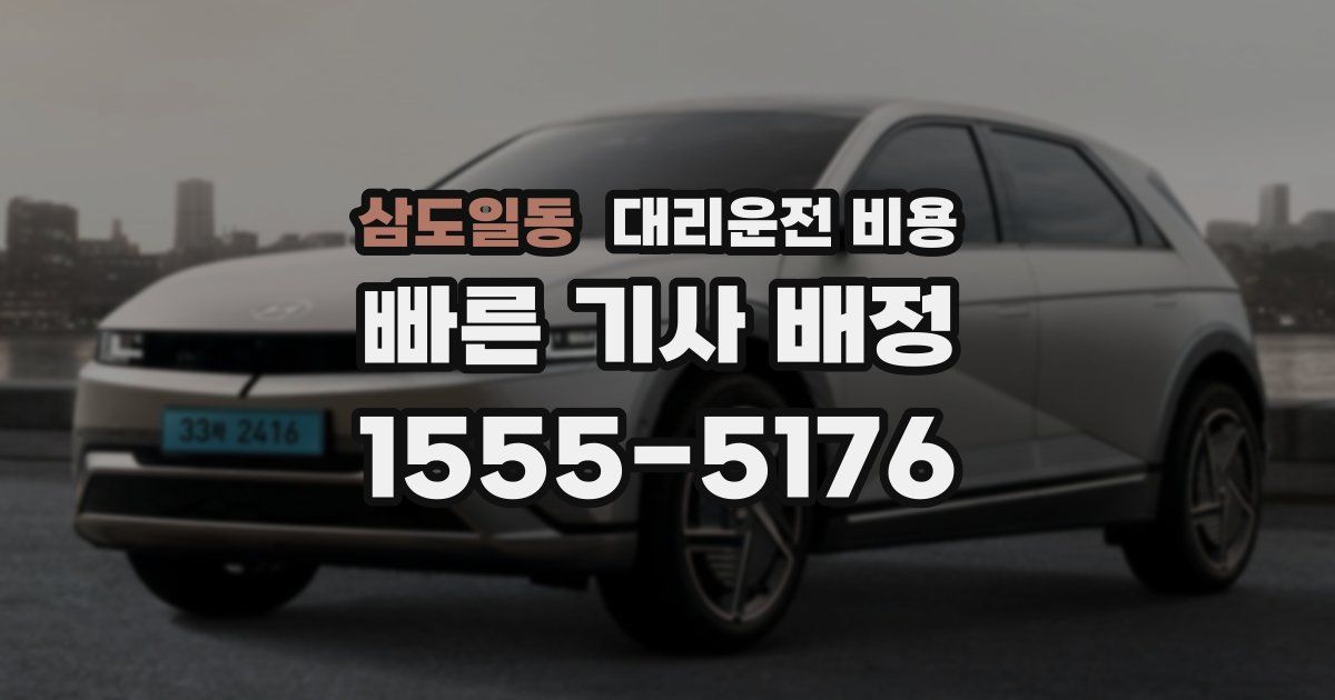 삼도일동 대리운전 가격