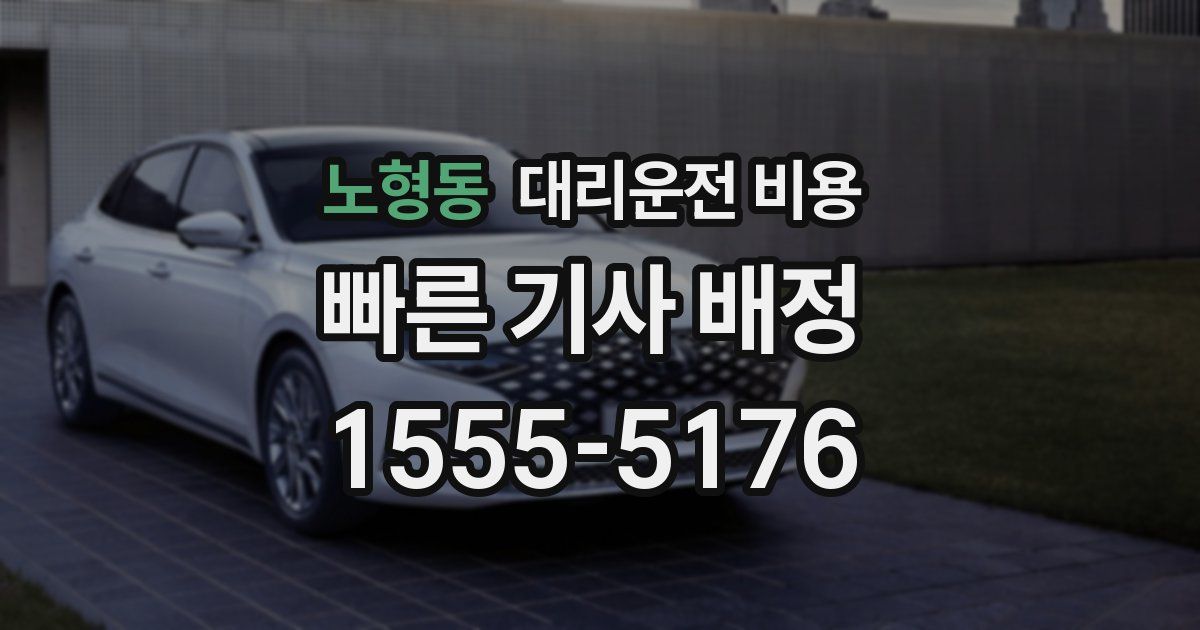 노형동 대리운전 가격