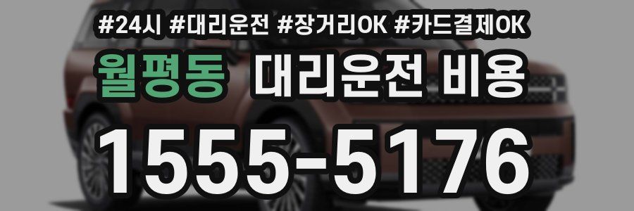 월평동 대리운전 비용