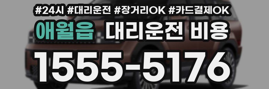 애월읍 대리운전 비용