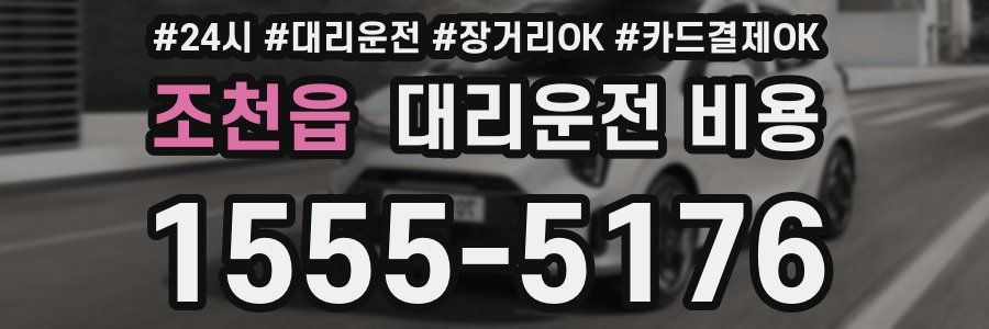 조천읍 대리운전 비용