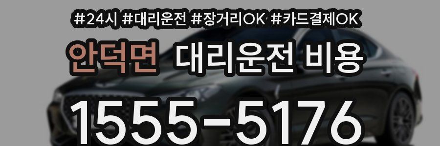 안덕면 대리운전 비용