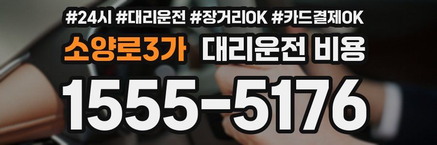 소양로3가 대리운전 비용