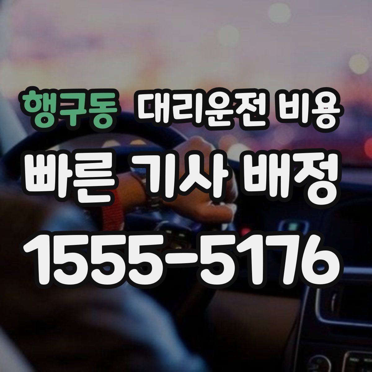 행구동 대리운전 비용 안내를 받을 때 동승 인원이 있을 때 팁