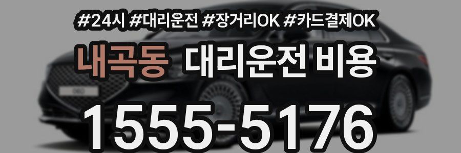 내곡동 대리운전 비용