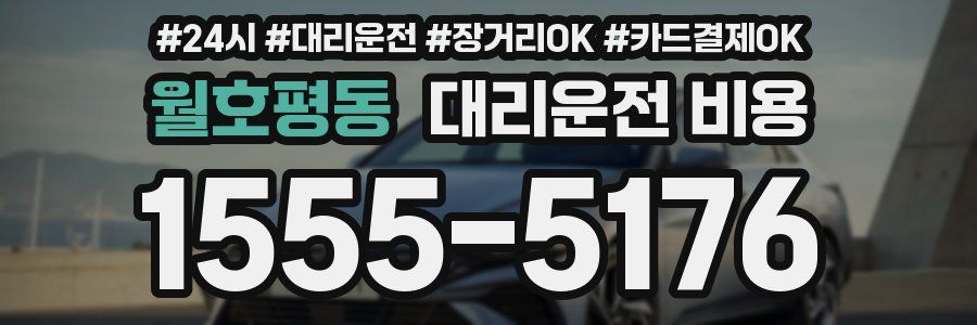월호평동 대리운전 비용