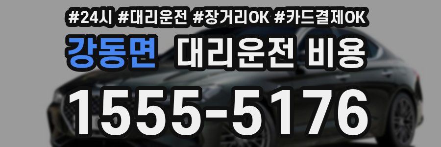 강동면 대리운전 비용