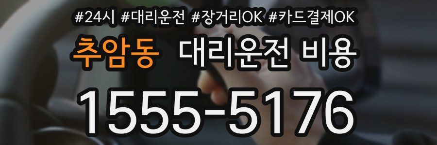 추암동 대리운전 비용