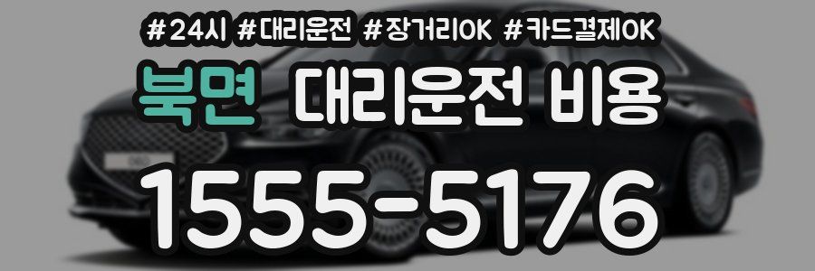 북면 대리운전 비용