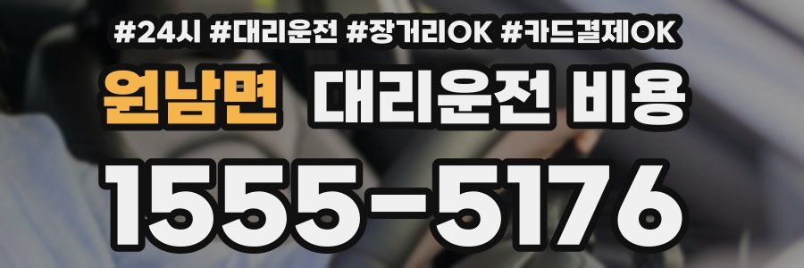 원남면 대리운전 비용