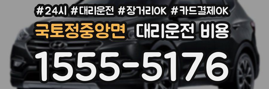 국토정중앙면 대리운전 비용
