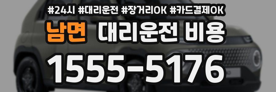 남면 대리운전 비용