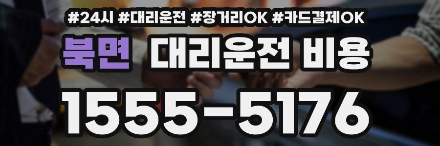 북면 대리운전 비용