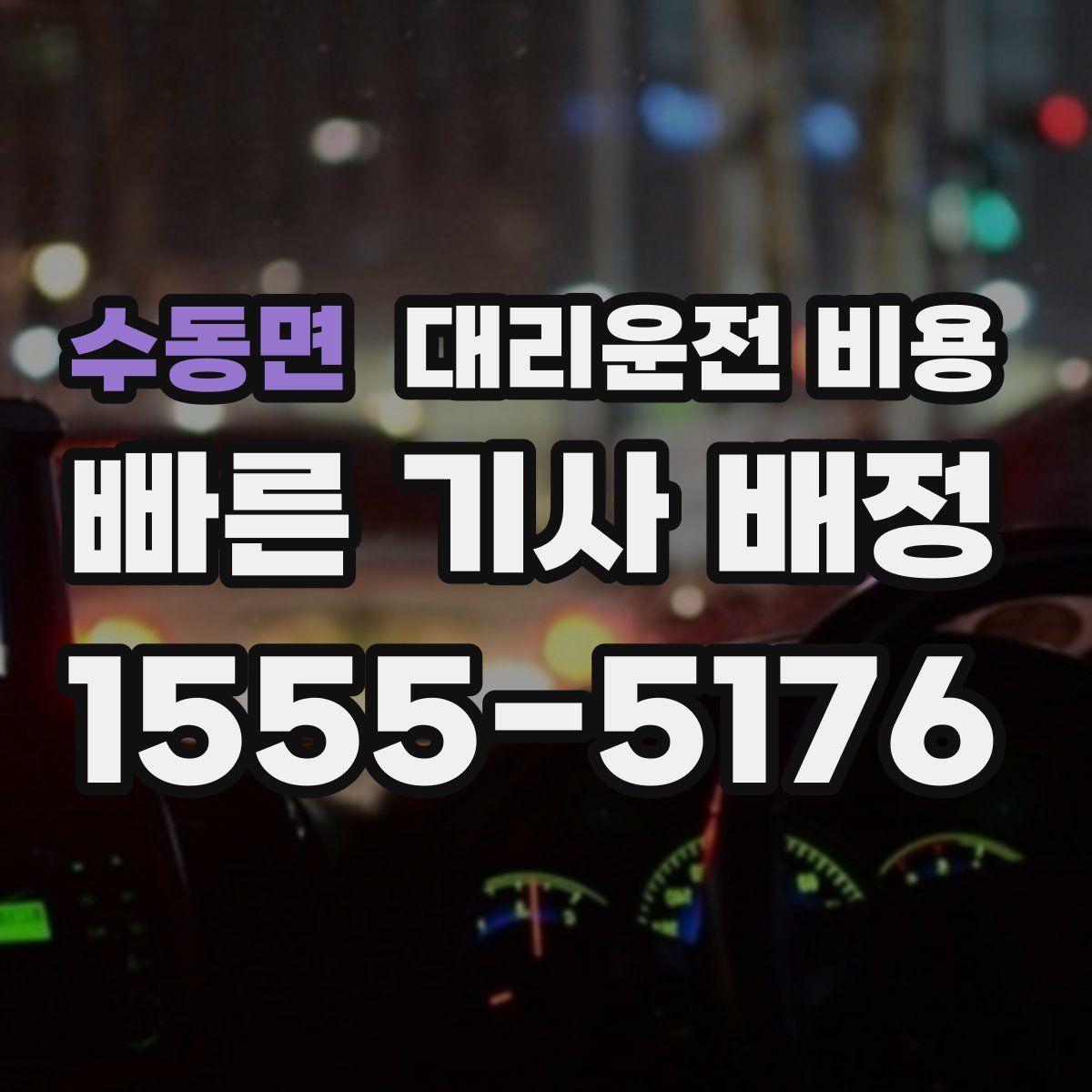 수동면 대리운전