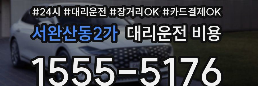 서완산동2가 대리운전 비용