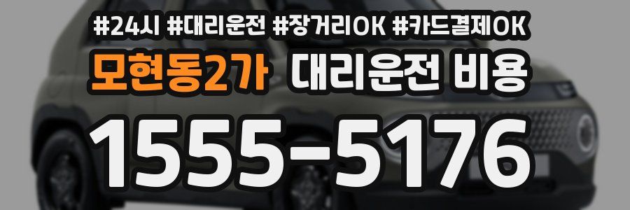 모현동2가 대리운전 비용