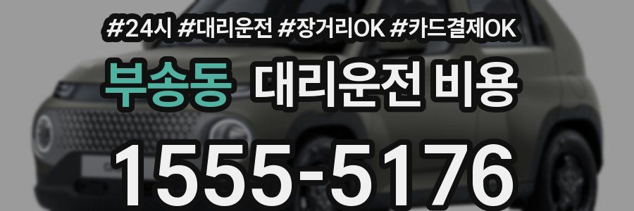 부송동 대리운전 비용