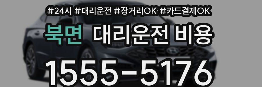북면 대리운전 비용