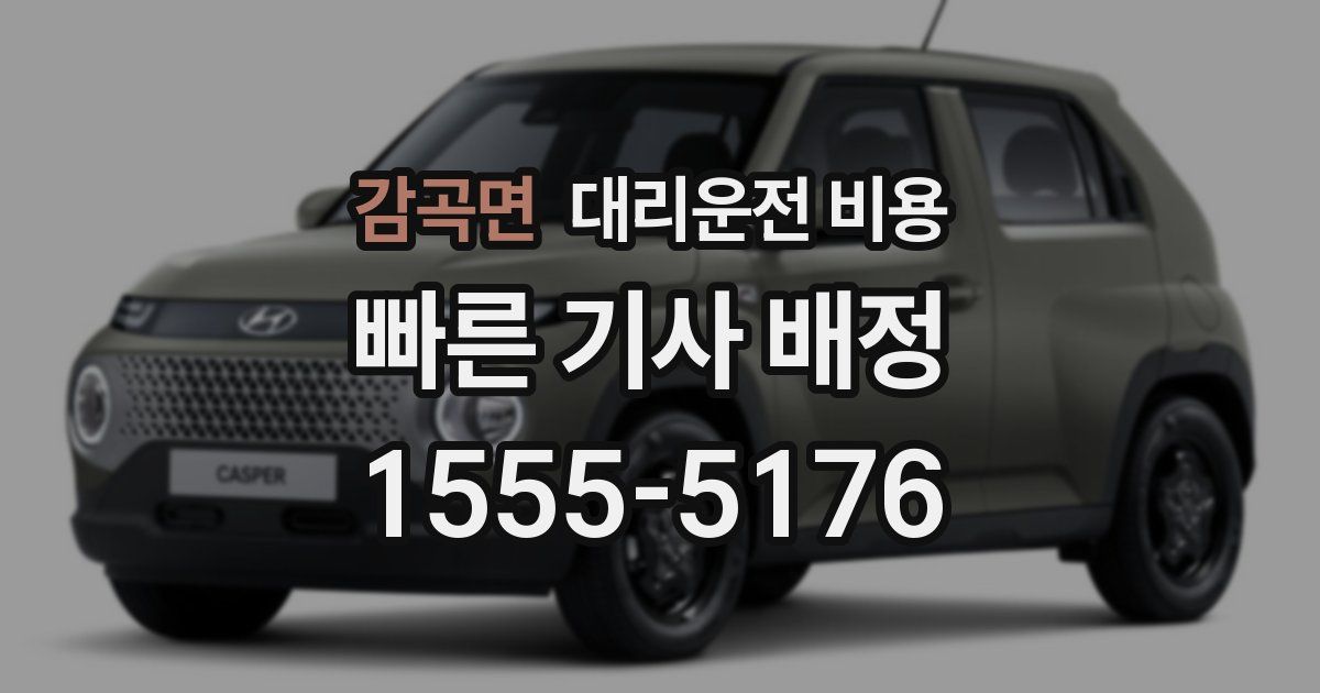 감곡면 대리운전 가격