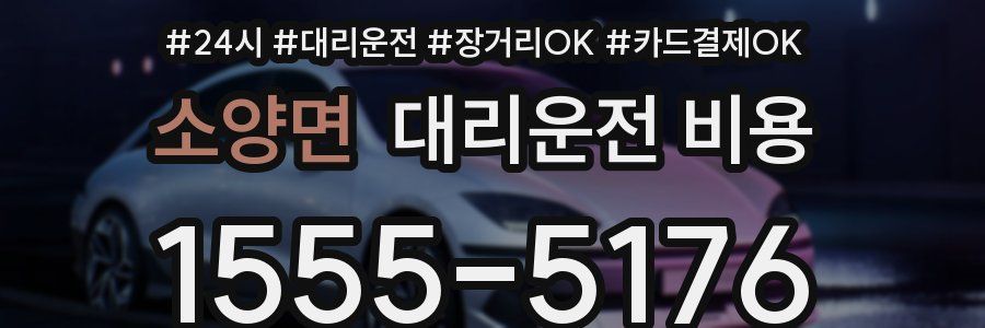 소양면 대리운전 비용