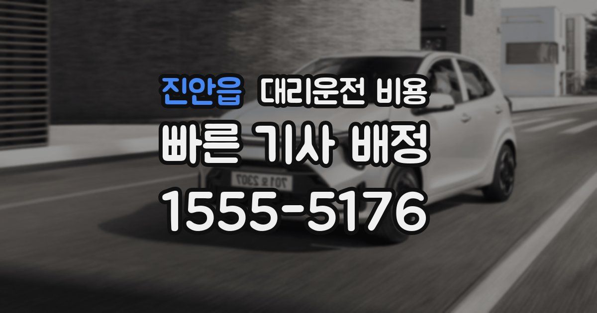 진안읍 대리운전 가격