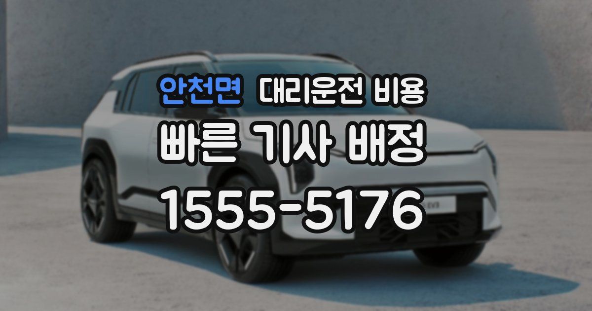 안천면 대리운전 가격